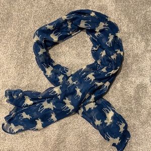 Unique Scarf with moose pattern